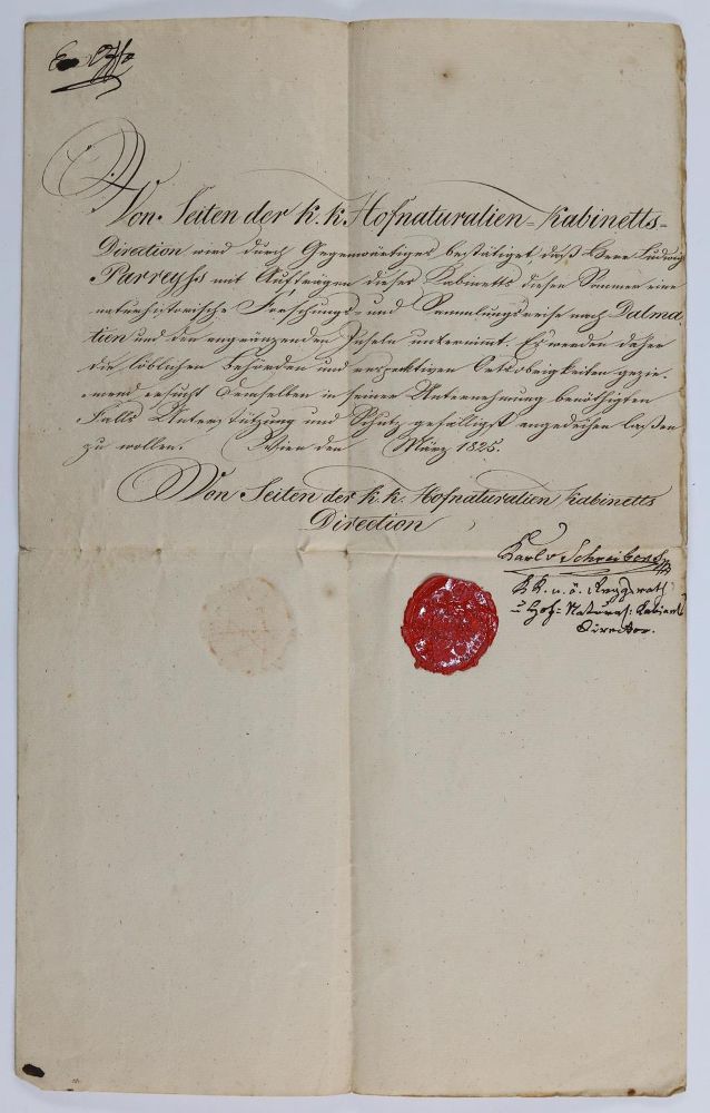 Große Abbildung Nr.1: 130-2532 Schreibers, Karl Franz Anton Ritter von,: (Autographen)