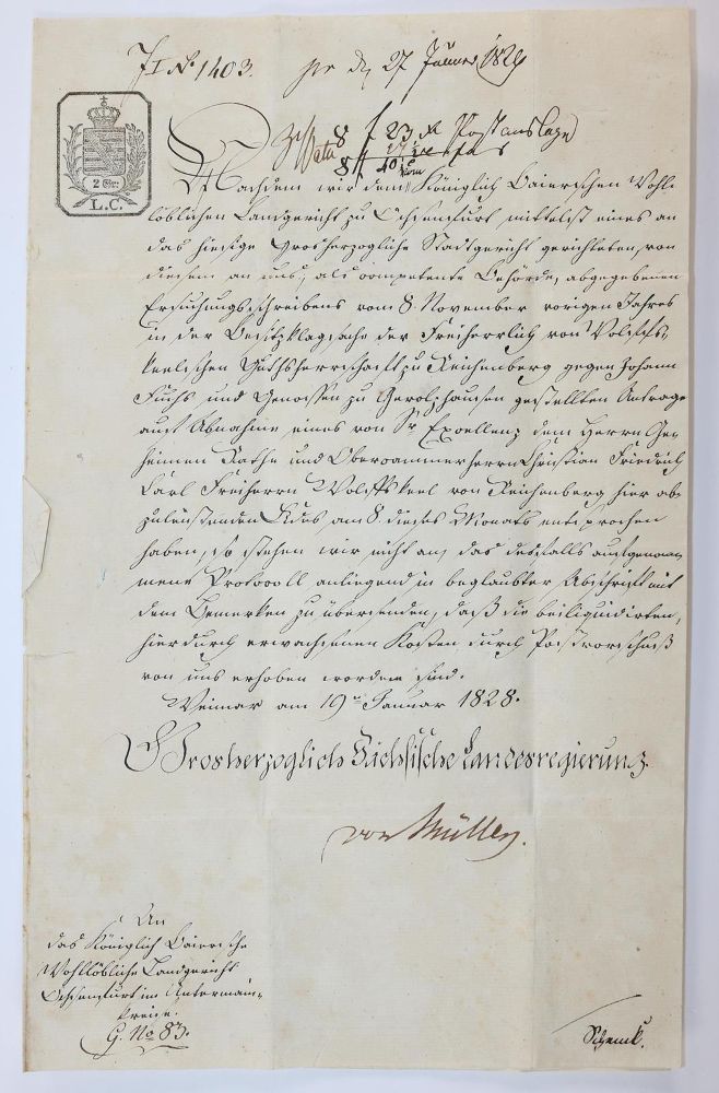 Große Abbildung Nr.1: 130-2538 Müller, Friedrich von,: (Weimar)