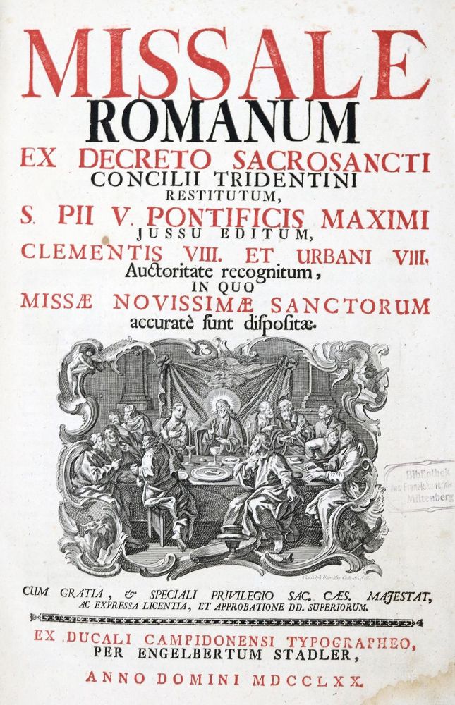 Große Abbildung Nr.1: 130-256 Missale: (Alte Drucke, Handschriften und Theologie)