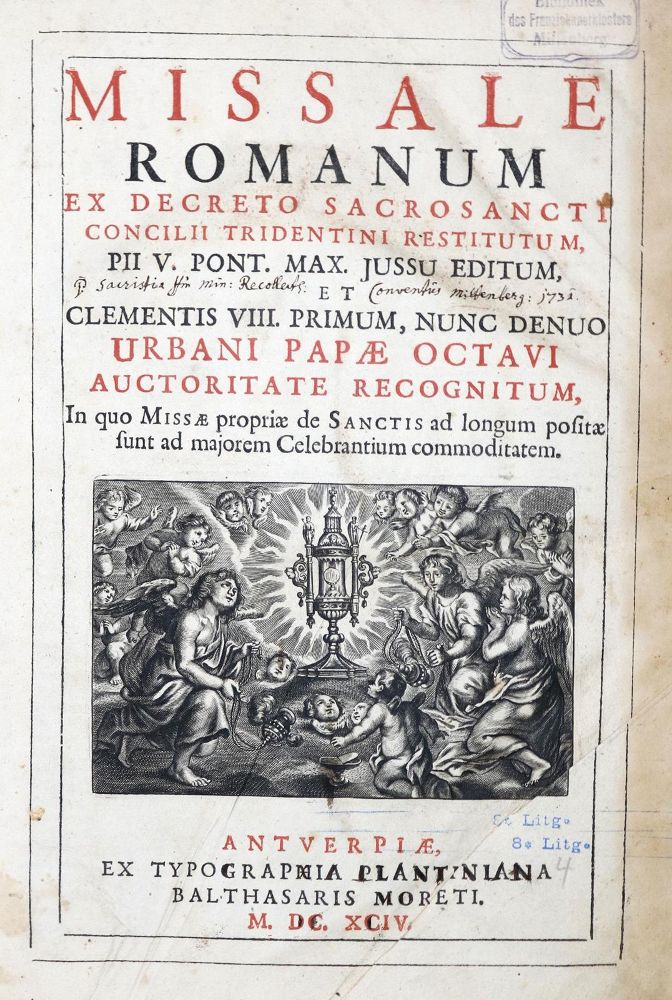 Große Abbildung Nr.1: 130-258 Missale: (Alte Drucke, Handschriften und Theologie)
