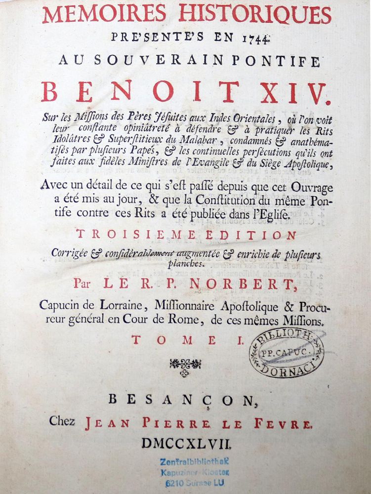 Große Abbildung Nr.1: 130-26 Benedikt XIV. Papst.: (Alte Drucke, Handschriften und Theologie)