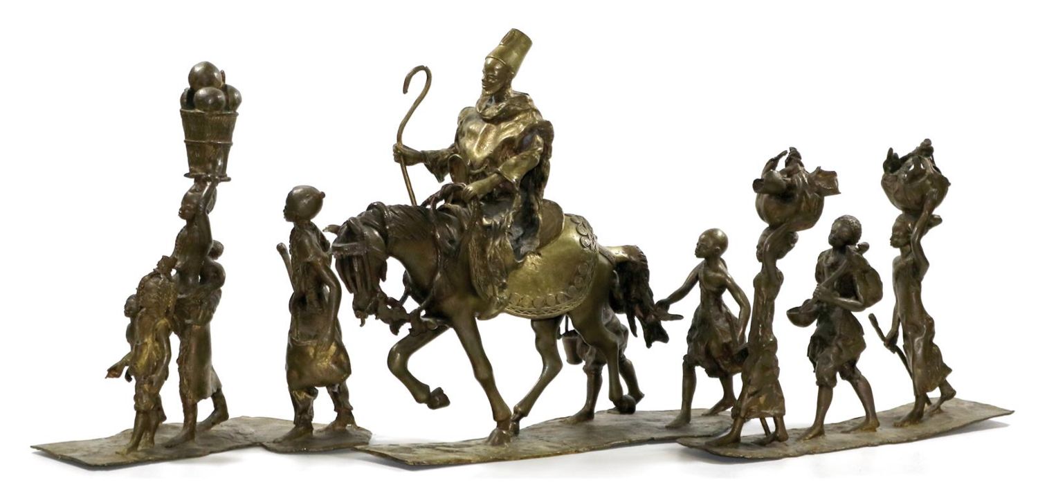 Große Abbildung Nr.1: 130-2625 Große afrikanische Figurengruppe.: (Afrika, Figuren)