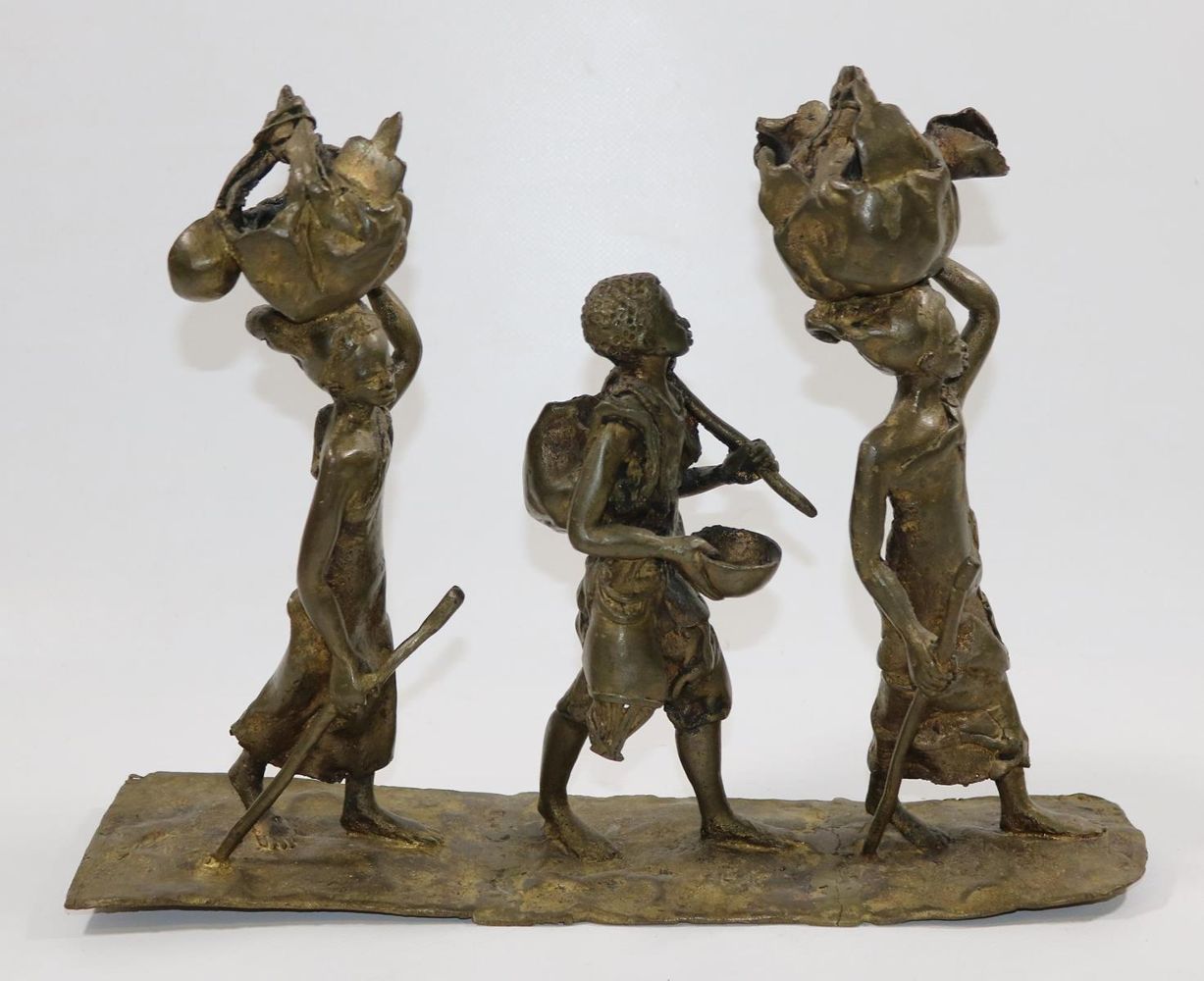 Große Abbildung Nr.3: 130-2625 Große afrikanische Figurengruppe.: (Afrika, Figuren)