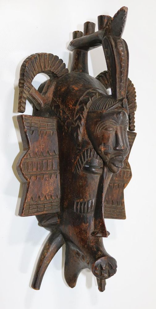 Große Abbildung Nr.2: 130-2634 Kpelie Maske der Senufo: (Afrika, Masken)