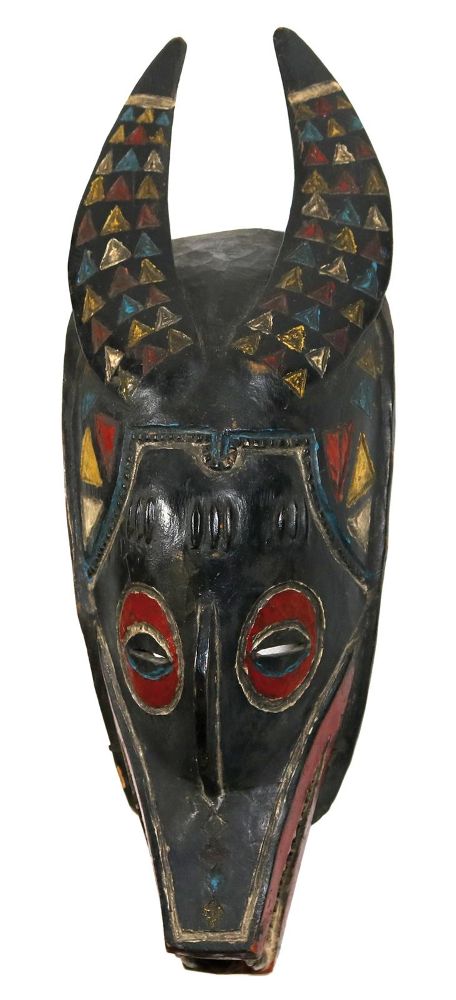 Große Abbildung Nr.1: 130-2641 Zamble Maske: (Afrika, Masken)