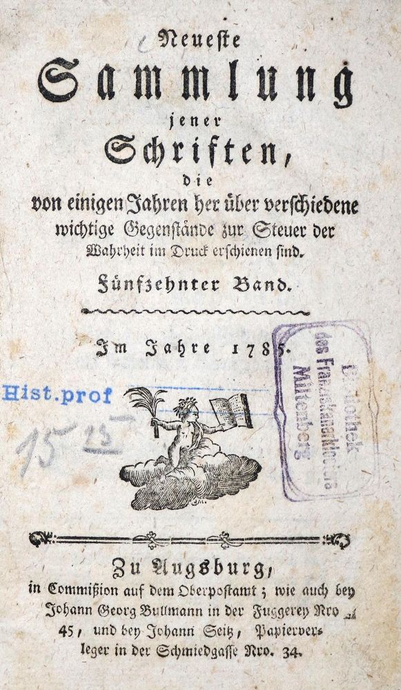 Große Abbildung Nr.1: 130-268 Neuste Sammlung: (Alte Drucke, Handschriften und Theologie)