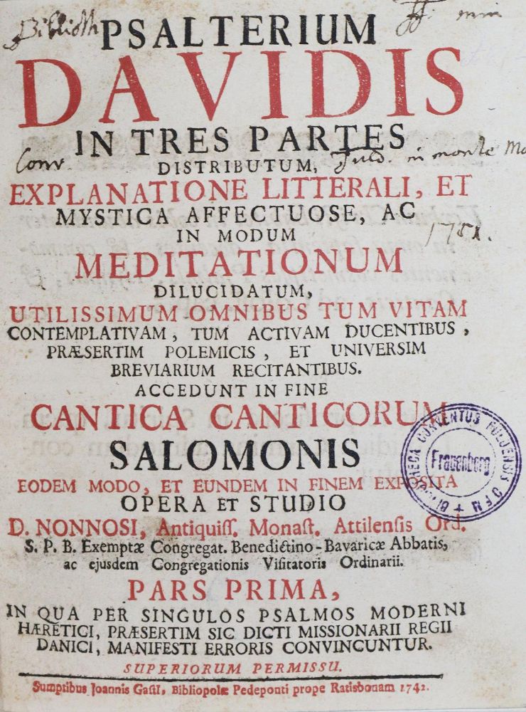 Große Abbildung Nr.1: 130-270 Nonnosus Attilensis.: (Alte Drucke, Handschriften und Theologie)