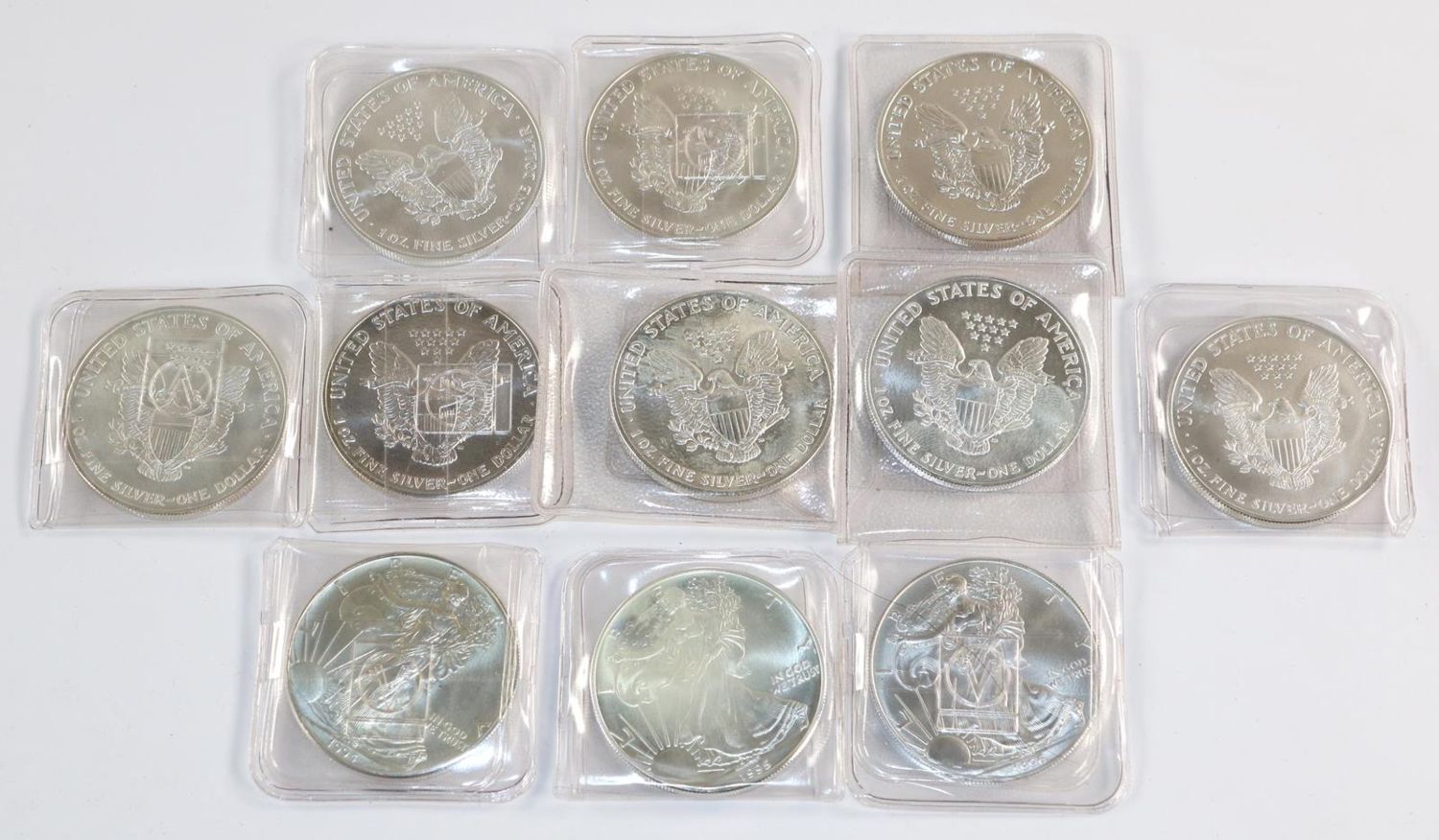 Große Abbildung Nr.2: 130-2717 USA 11 x 1 oz Liberty: (Münzen und Medaillen)