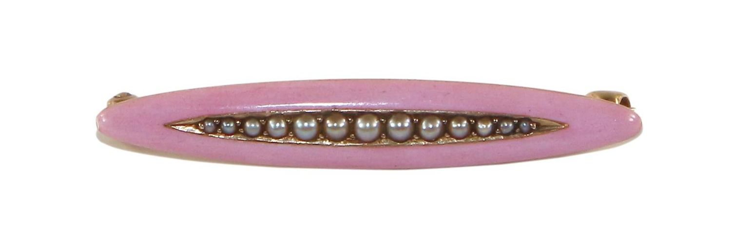 Große Abbildung Nr.1: 130-2736 Jugendstilbrosche 585 GG.: (Schmuck, Broschen)