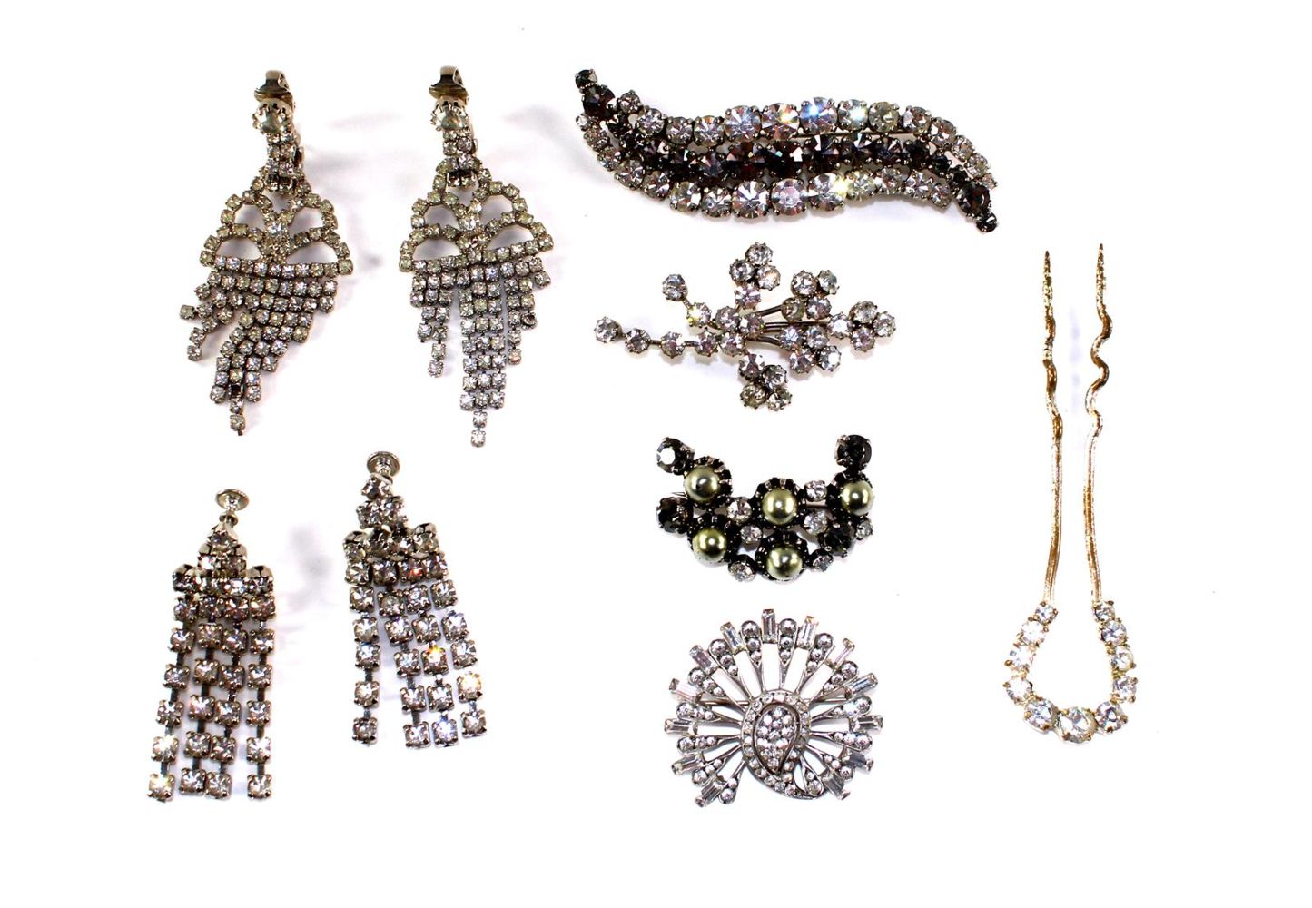 Große Abbildung Nr.1: 130-2747 Ohrringe, Strass.: (Schmuck, Modeschmuck)