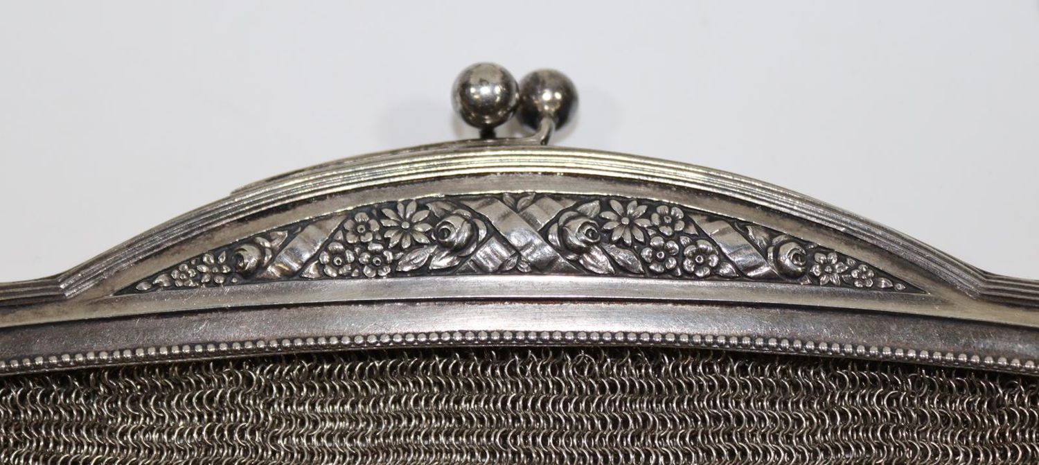 Große Abbildung Nr.3: 130-2770 Theatertasche Jugendstil.: (Silber)