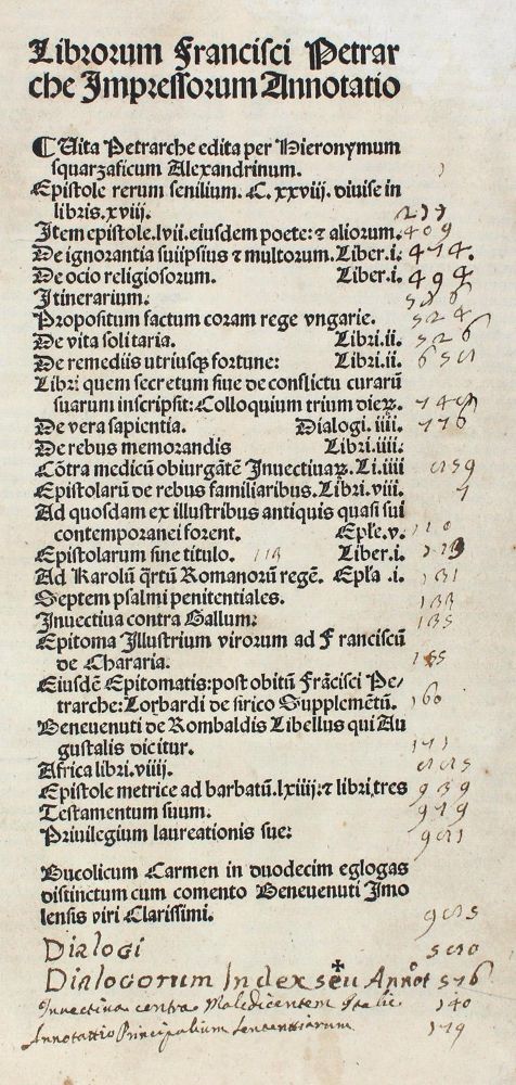Große Abbildung Nr.1: 130-281 Petrarca,F.: (Alte Drucke, Handschriften und Theologie)
