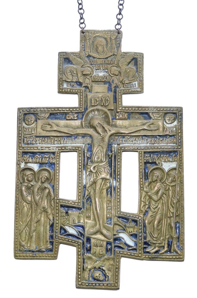 Große Abbildung Nr.1: 130-2816 Emailliertes, erweitertes: (Volkskunst, Ikonen)