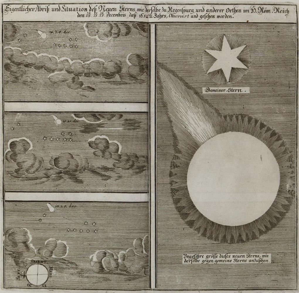 Große Abbildung Nr.1: 130-2877 Komet.: (Varia, Astronomie, Regensburg)