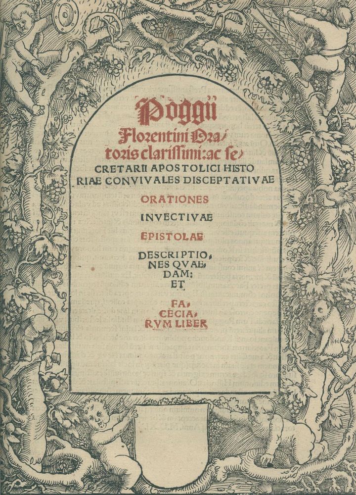 Große Abbildung Nr.1: 130-288 Poggio (Bracciolini,G.F.): (Alte Drucke, Handschriften und Theologie)