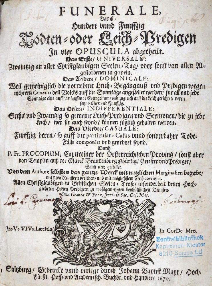 Große Abbildung Nr.1: 130-291 Prokop von Templin.: (Alte Drucke, Handschriften und Theologie)