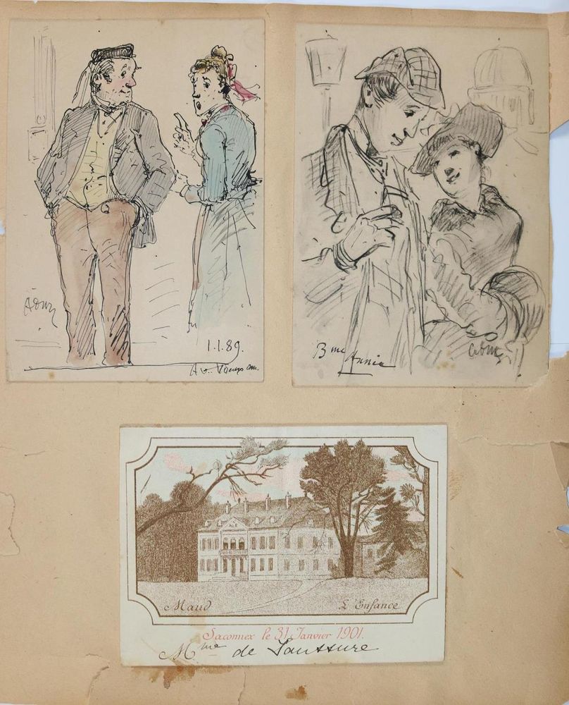 Große Abbildung Nr.3: 130-2927 Konvolut: (Varia, Karikatur)