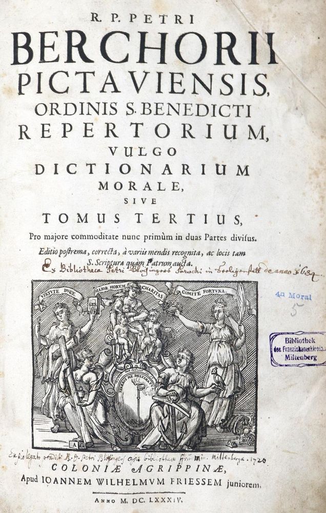 Große Abbildung Nr.1: 130-31 Berchorius,P.: (Alte Drucke, Handschriften und Theologie)
