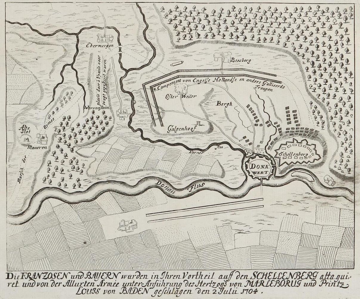 Große Abbildung Nr.2: 130-3102 Höchstädt an der Donau u. Schellenberg bei Donauwörth.: (Deutschland)