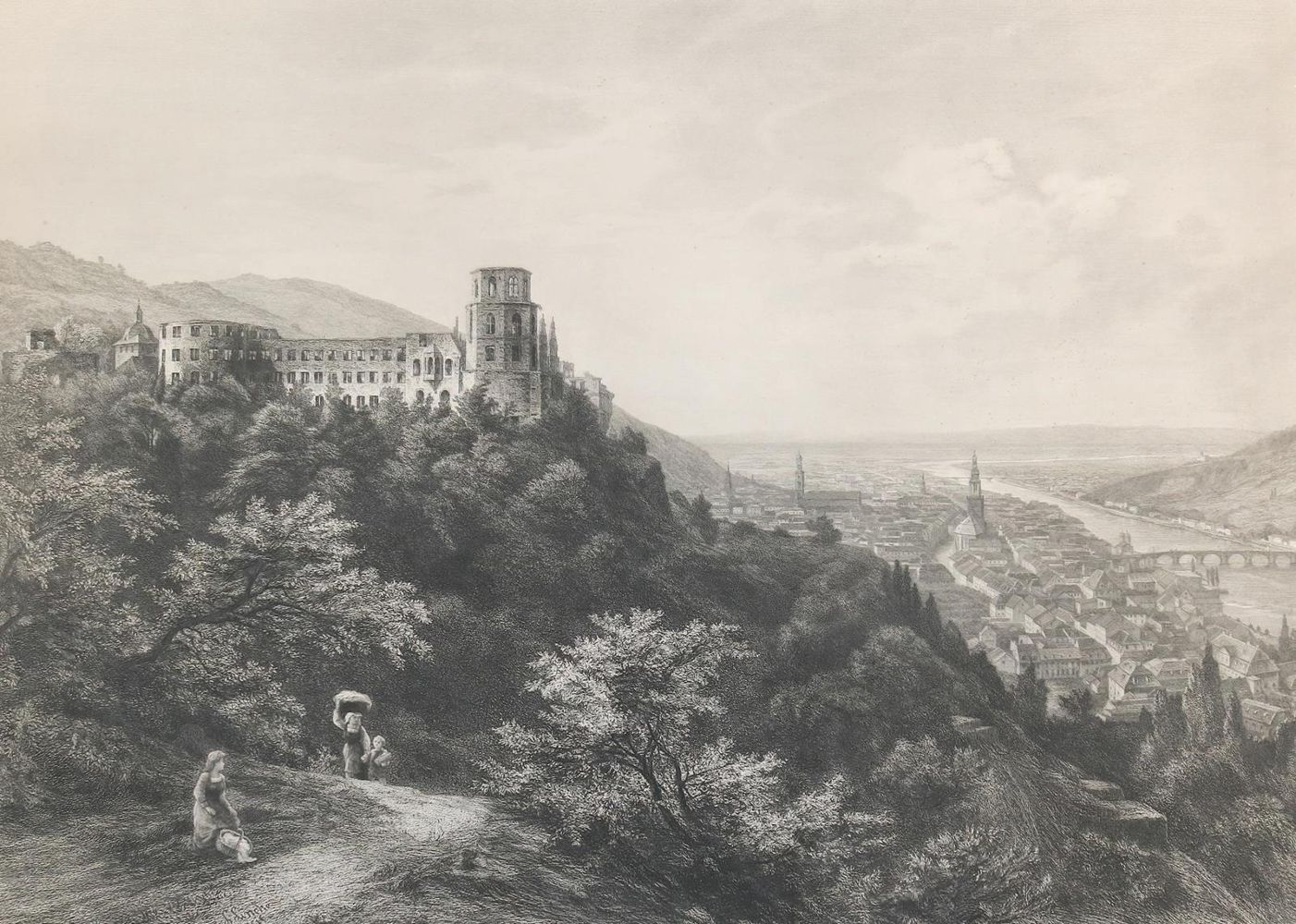 Große Abbildung Nr.1: 130-3196 Zwei Schlossansichten.: (Deutschland)