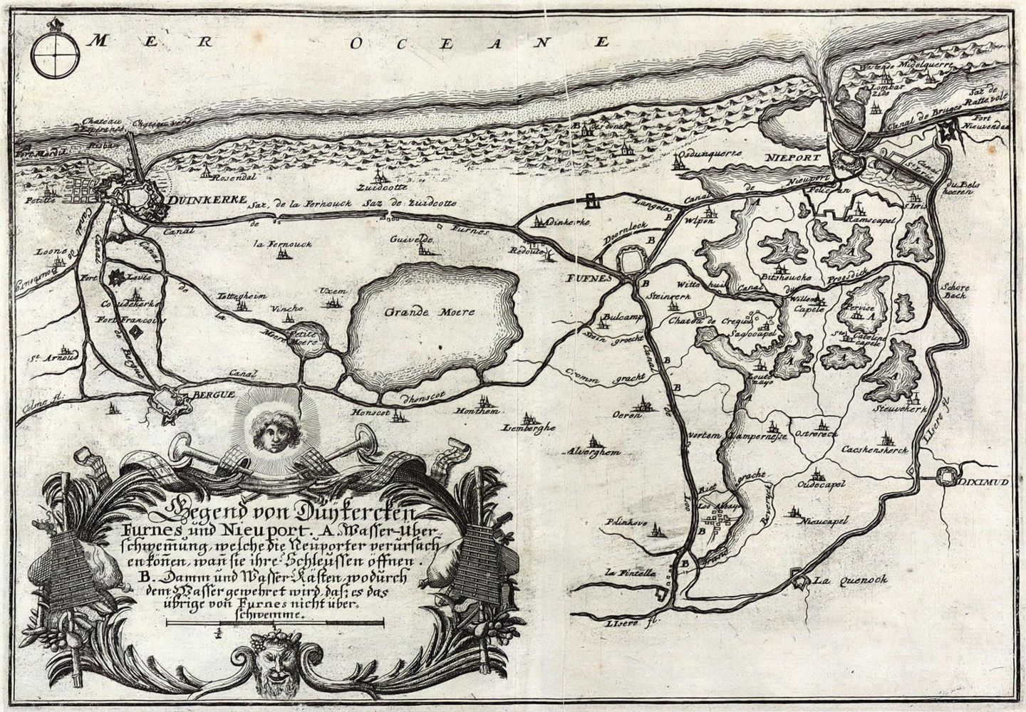 Große Abbildung Nr.1: 130-3213 Dünkirchen, Veurne u. Nieuwpoort.: (Ausland, Belgien, Flandern)