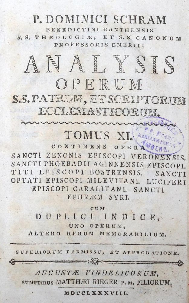 Große Abbildung Nr.2: 130-324 Schram,D.: (Alte Drucke, Handschriften und Theologie)