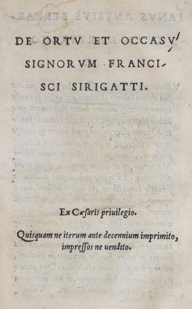 Große Abbildung Nr.1: 130-330 Sirigatti,F.: (Alte Drucke, Handschriften und Theologie)