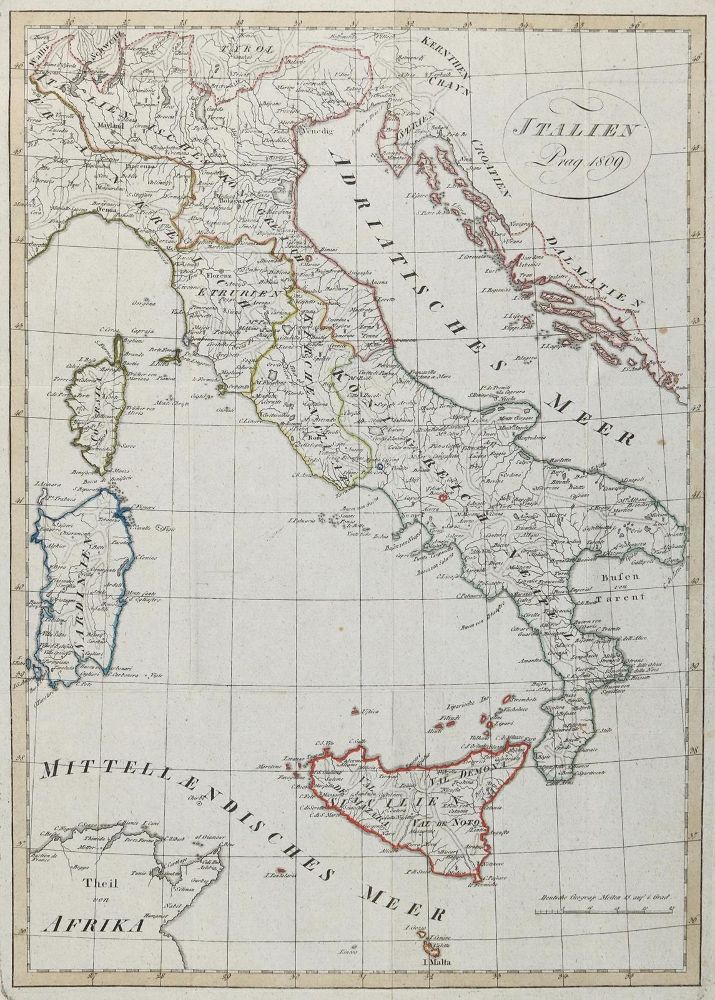 Große Abbildung Nr.1: 130-3304 Carte geografica del territorio: (Ausland, Italien)