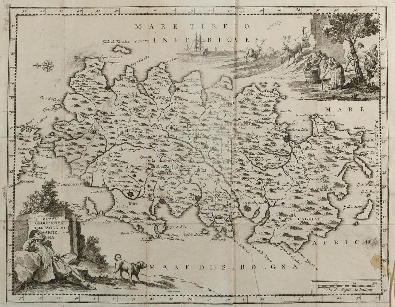 Große Abbildung Nr.2: 130-3304 Carte geografica del territorio: (Ausland, Italien)