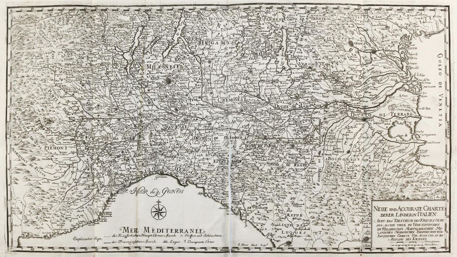 Große Abbildung Nr.1: 130-3320 Oberitalien.: (Ausland, Italien)