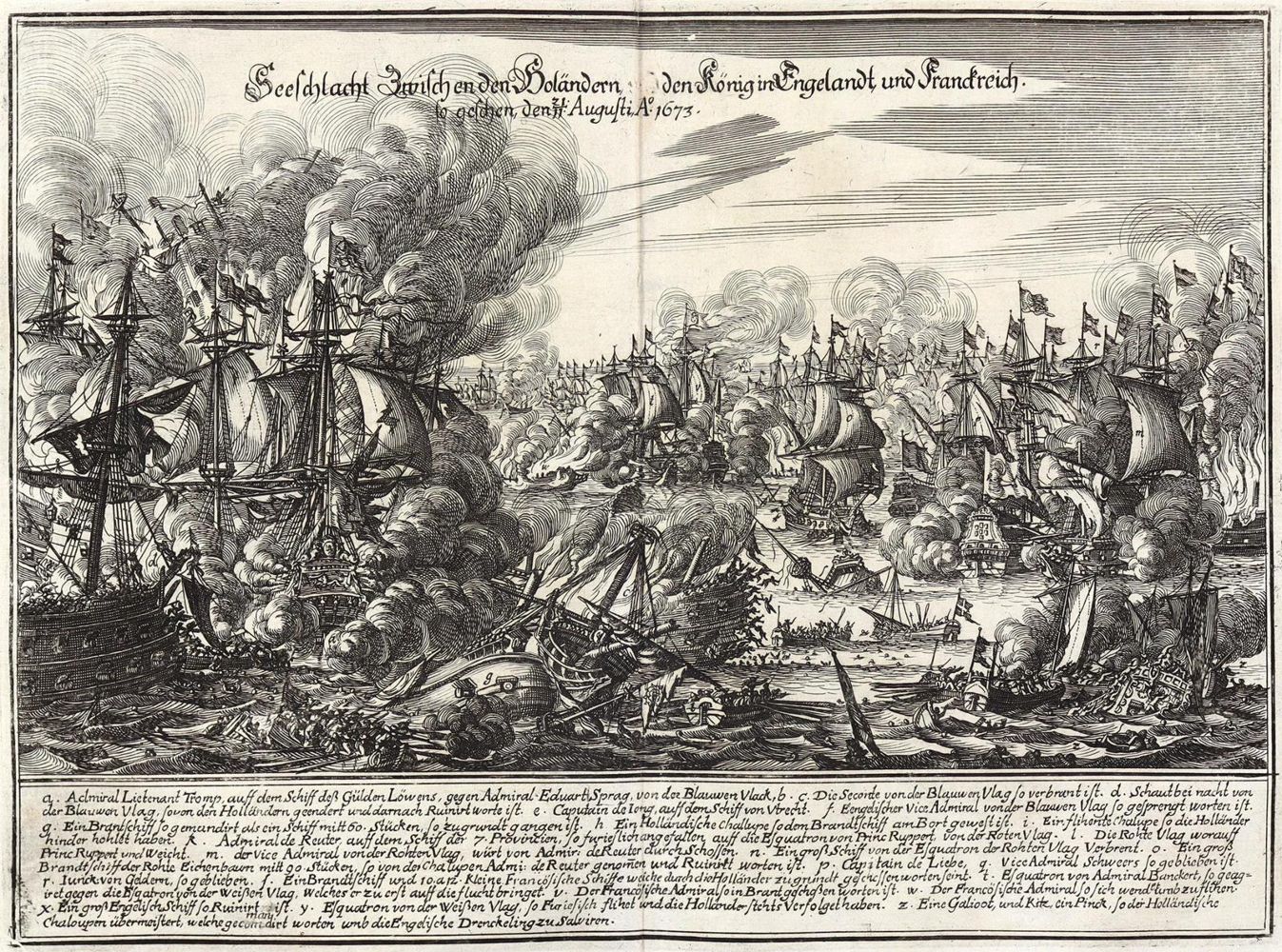 Große Abbildung Nr.1: 130-3356 Seeschlacht: (Ausland, Niederlande, Texel)