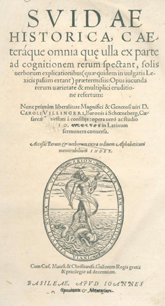 Große Abbildung Nr.1: 130-341 Suidas.: (Alte Drucke, Handschriften und Theologie)