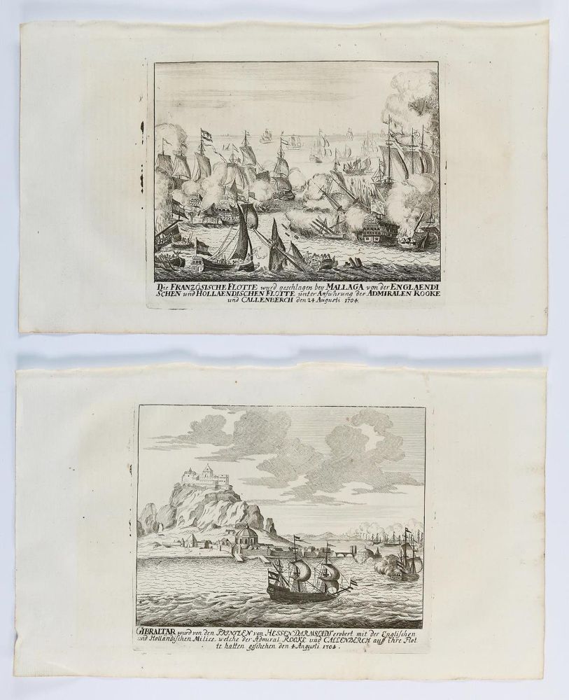 Große Abbildung Nr.2: 130-3437 Mßlaga u. Gibraltar.: (Ausland, Spanien)
