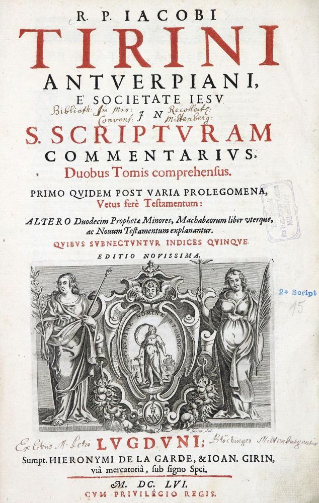 Große Abbildung Nr.1: 130-344 Tirin,J.: (Alte Drucke, Handschriften und Theologie)