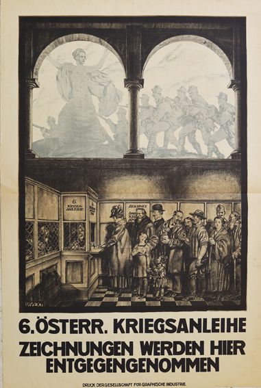 Große Abbildung Nr.1: 130-3494 Diveky, Jozsef, auch Josef von Diveky: (Plakate, Kriegsanleihe)