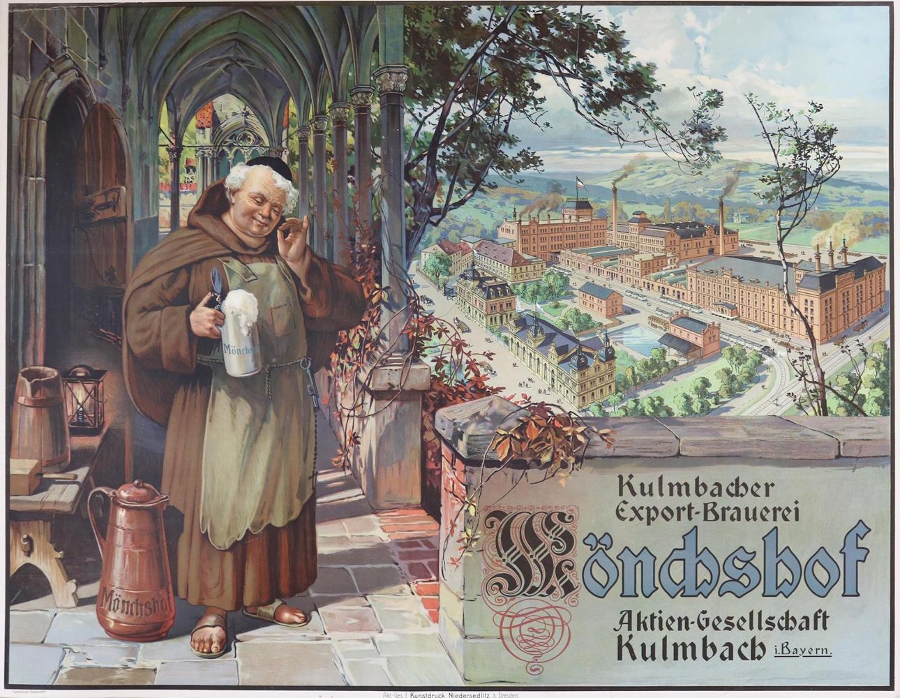 Große Abbildung Nr.1: 130-3505 Kulmbacher Export-Brauerei Mönchshof: (Plakate)