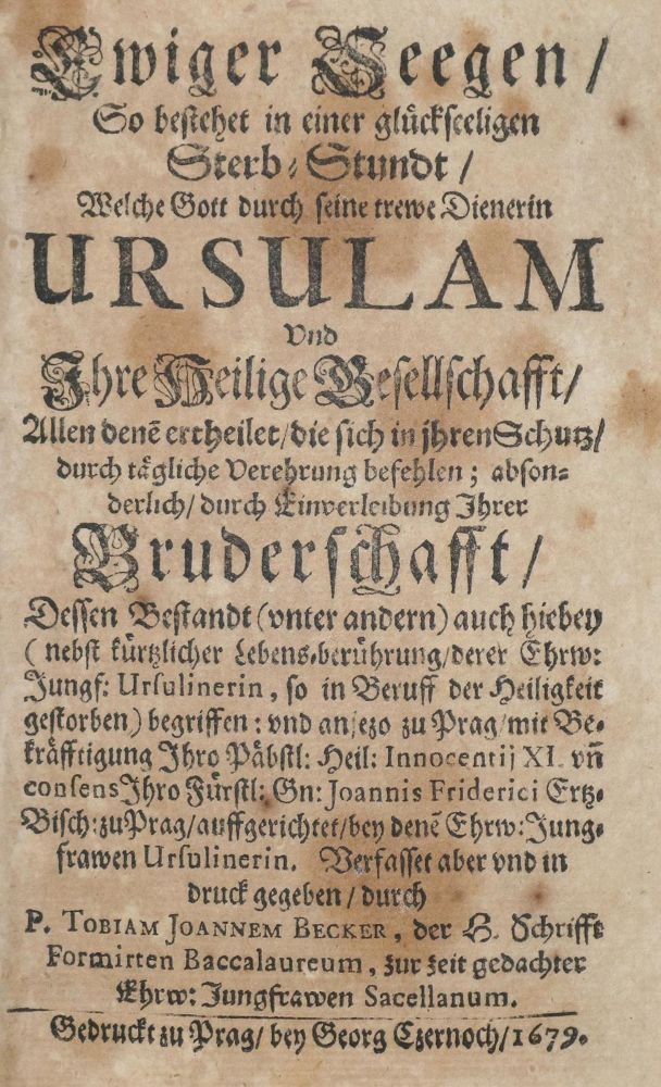 Große Abbildung Nr.1: 130-354 Becker,T.J.: (Ursulinen)