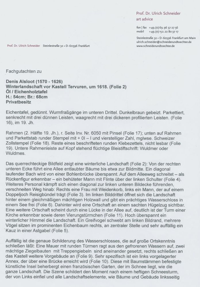 Große Abbildung Nr.2: 130-3543 Alsloot, Denis van (Künstlergraphik)