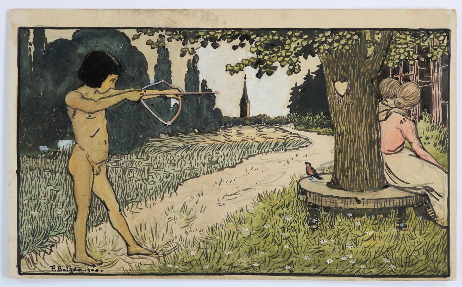 Große Abbildung Nr.10: 130-3578 Balzer, Ferdinand: (Künstlergraphik)