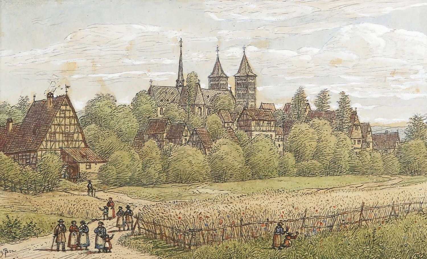 Große Abbildung Nr.1: 130-3587 Becker, Peter: (Künstlergraphik)