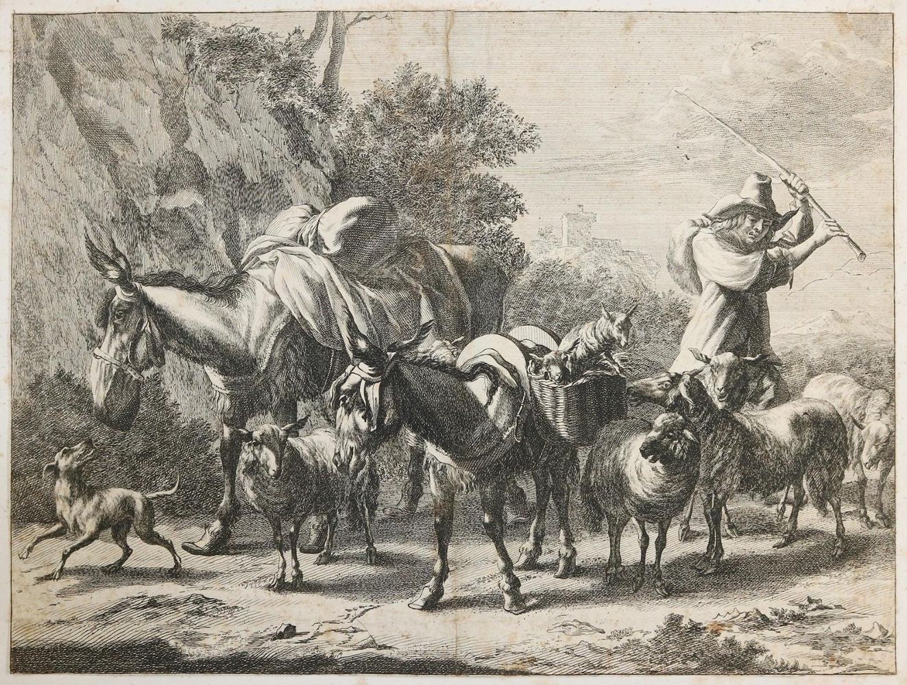 Große Abbildung Nr.1: 130-3604 Berghem, Nicolaes: (Künstlergraphik)