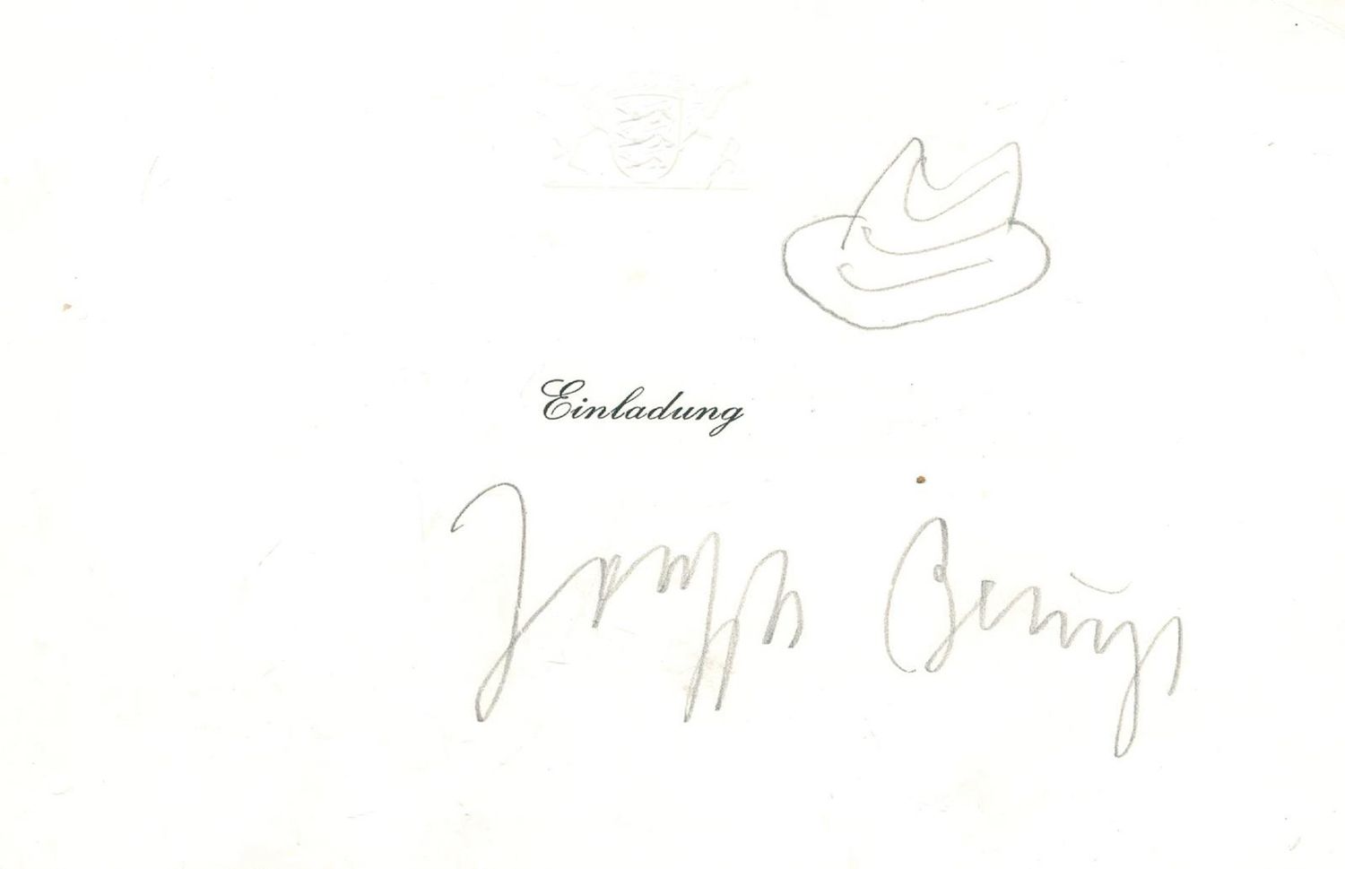 Große Abbildung Nr.1: 130-3611 Beuys, Joseph: (Künstlergraphik)