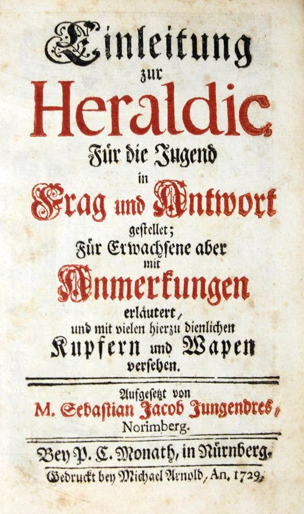 Große Abbildung Nr.1: 130-366 Jungendres,S.J.: (Genealogie und Heraldik)