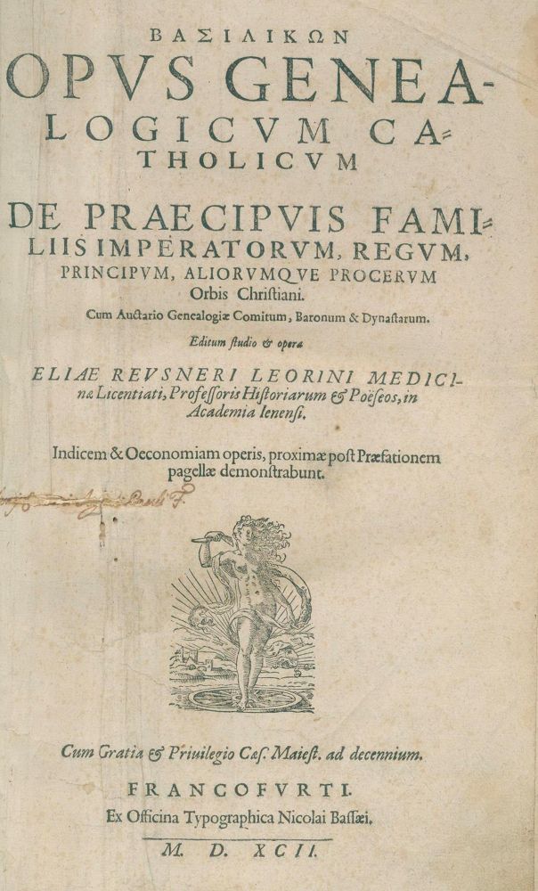 Große Abbildung Nr.1: 130-368 Reusner,E.: (Genealogie und Heraldik)