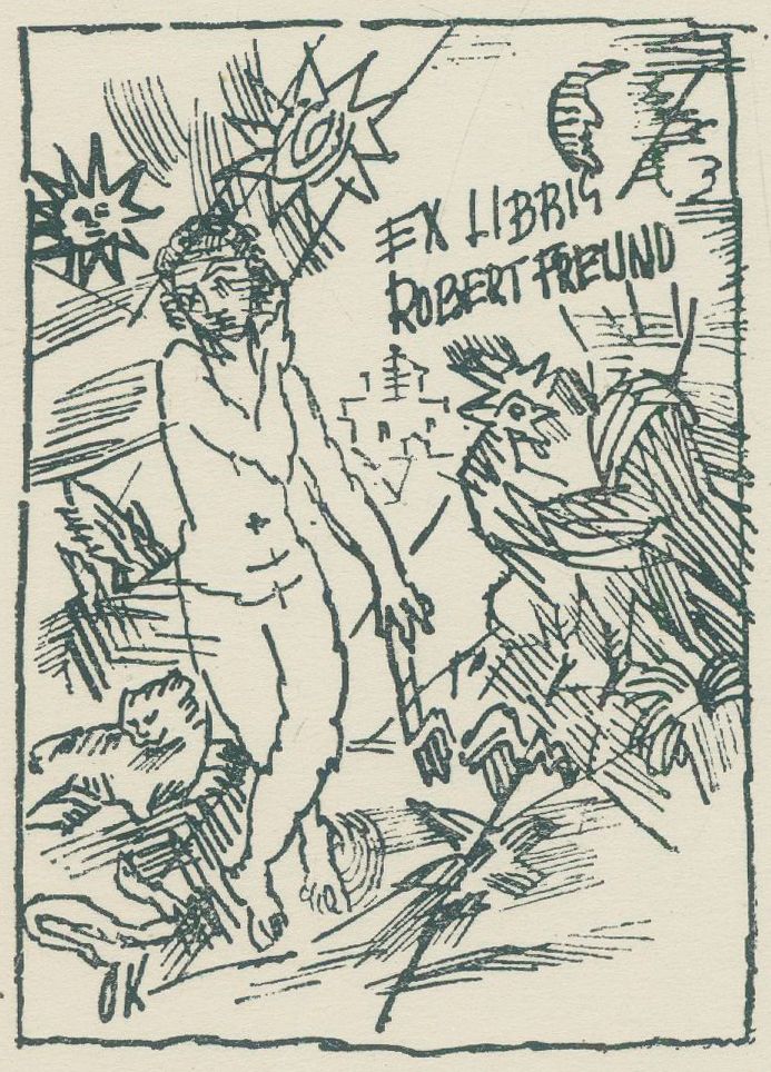 Große Abbildung Nr.1: 130-3746 Kokoschka, Oskar: (Künstlergraphik, Exlibris)