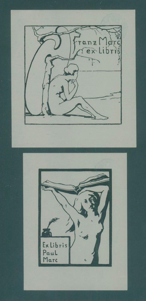 Große Abbildung Nr.1: 130-3748 Marc, Franz: (Künstlergraphik, Exlibris)