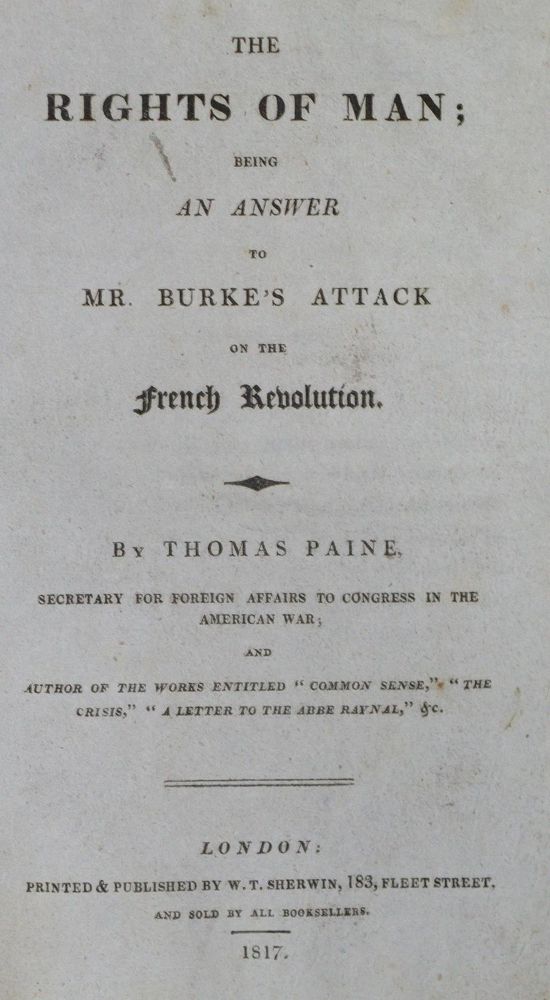 Große Abbildung Nr.1: 130-376 Paine,T.: (Politik und Staatswissenschaften)