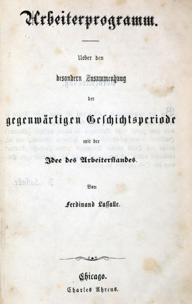 Große Abbildung Nr.1: 130-379 Lassalle,F.: (Sozialismus)