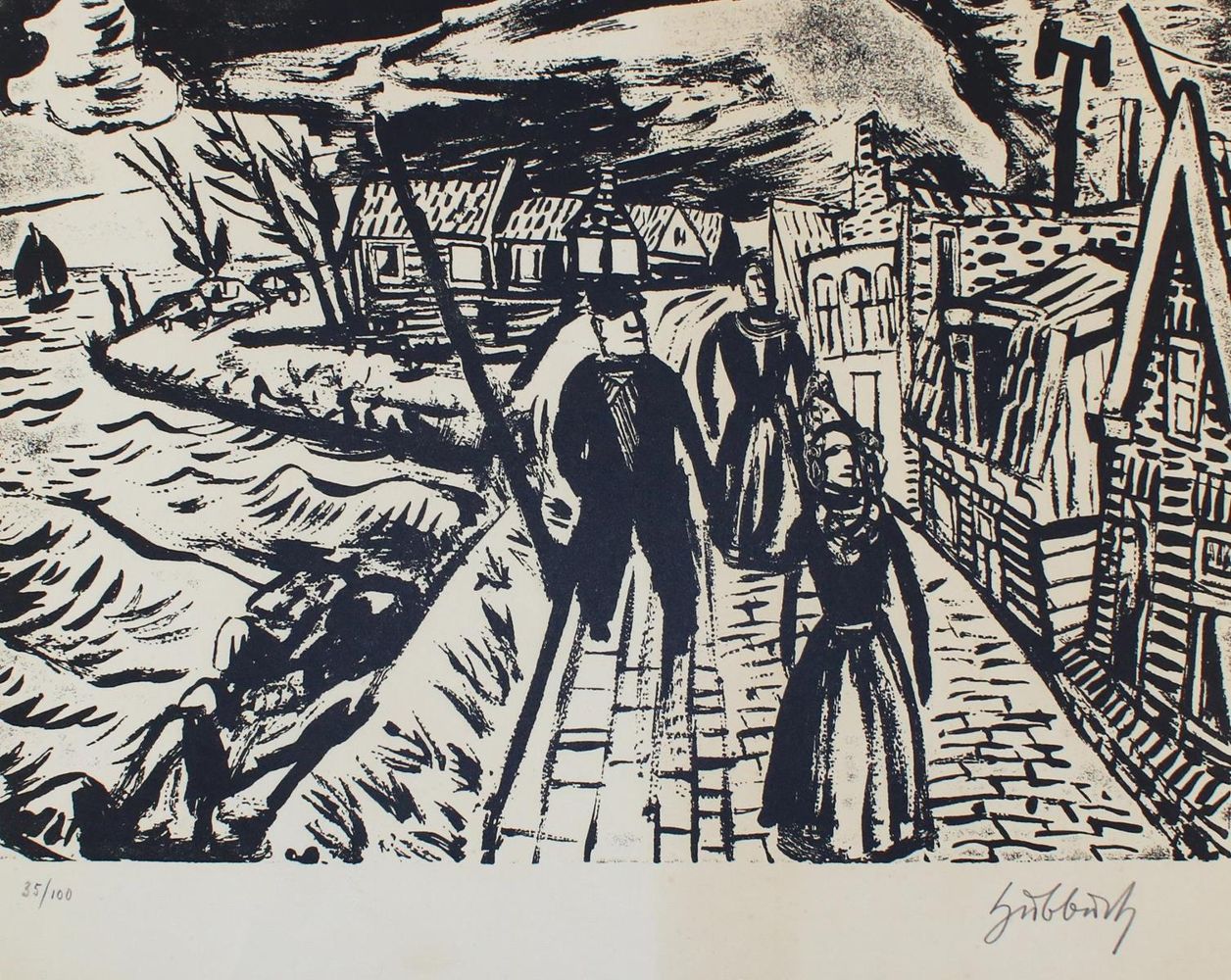 Große Abbildung Nr.2: 130-3883 Hubbuch, Karl: (Künstlergraphik)