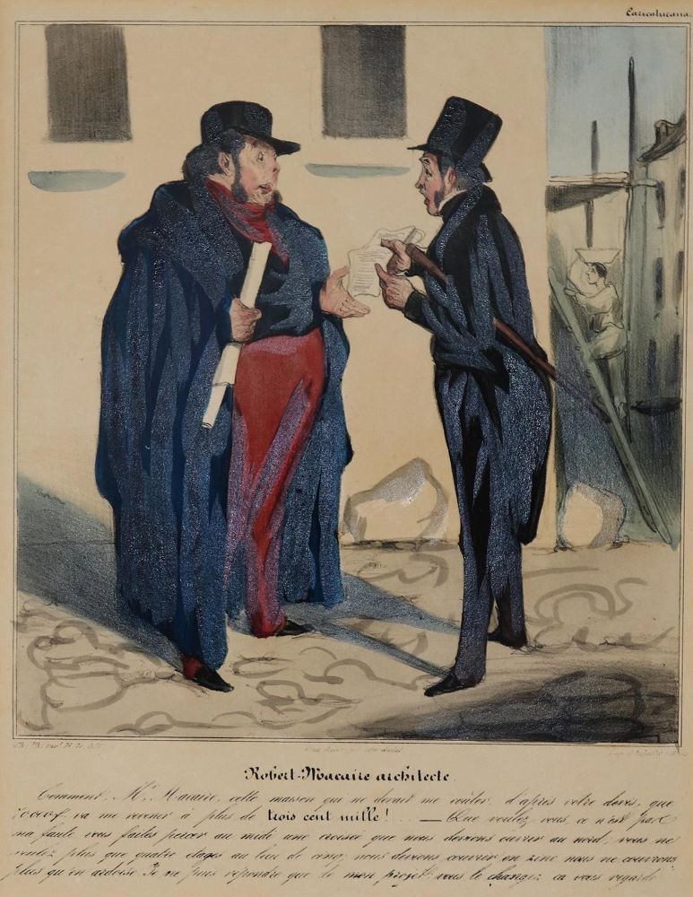 Große Abbildung Nr.1: 130-3957 Daumier, Honore.: (Künstlergraphik, Karikatur, Architektur)